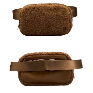 Lululemon 1L brown fleece belt bag